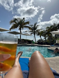Beer at the pool