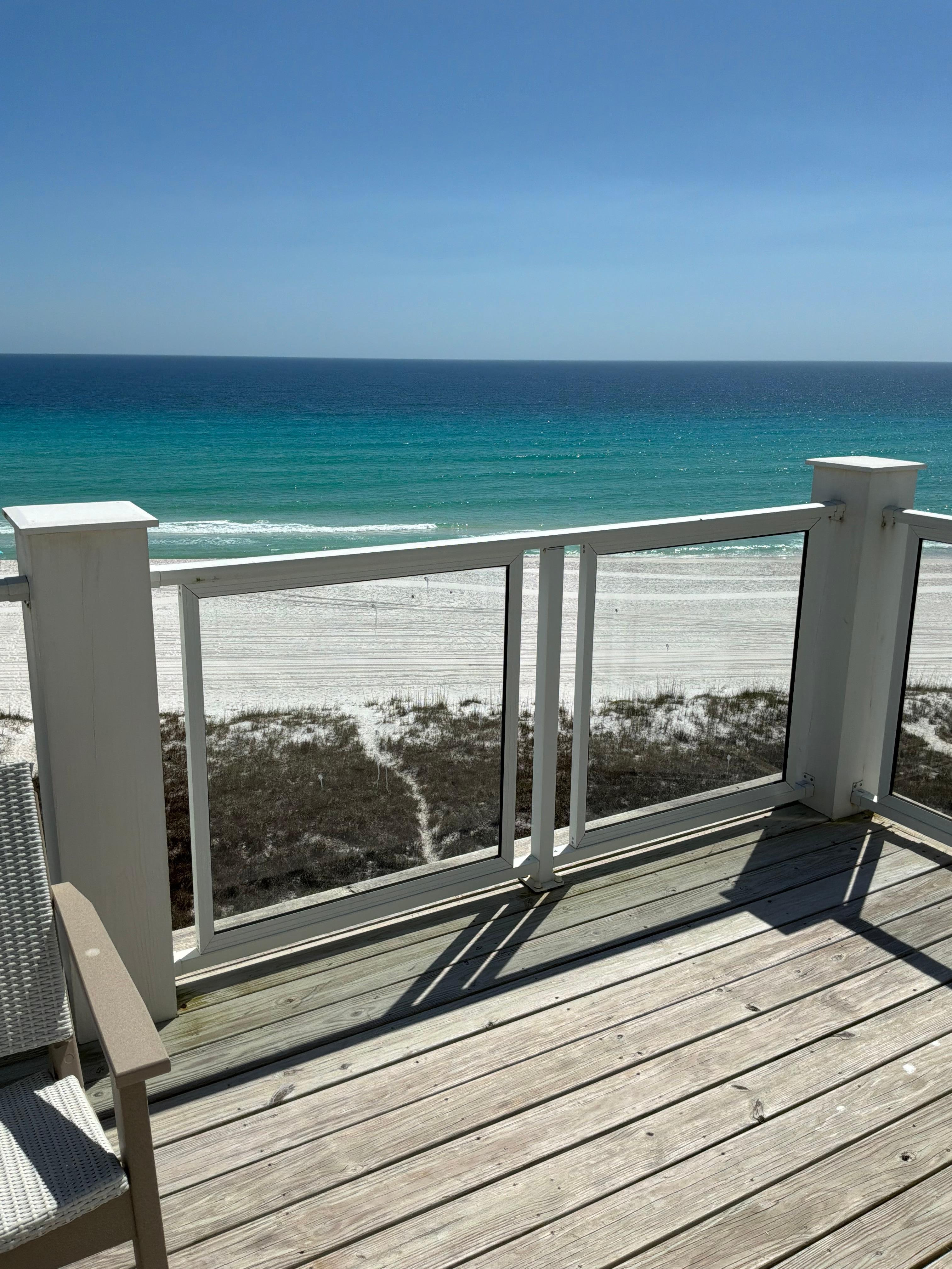 From top level private deck