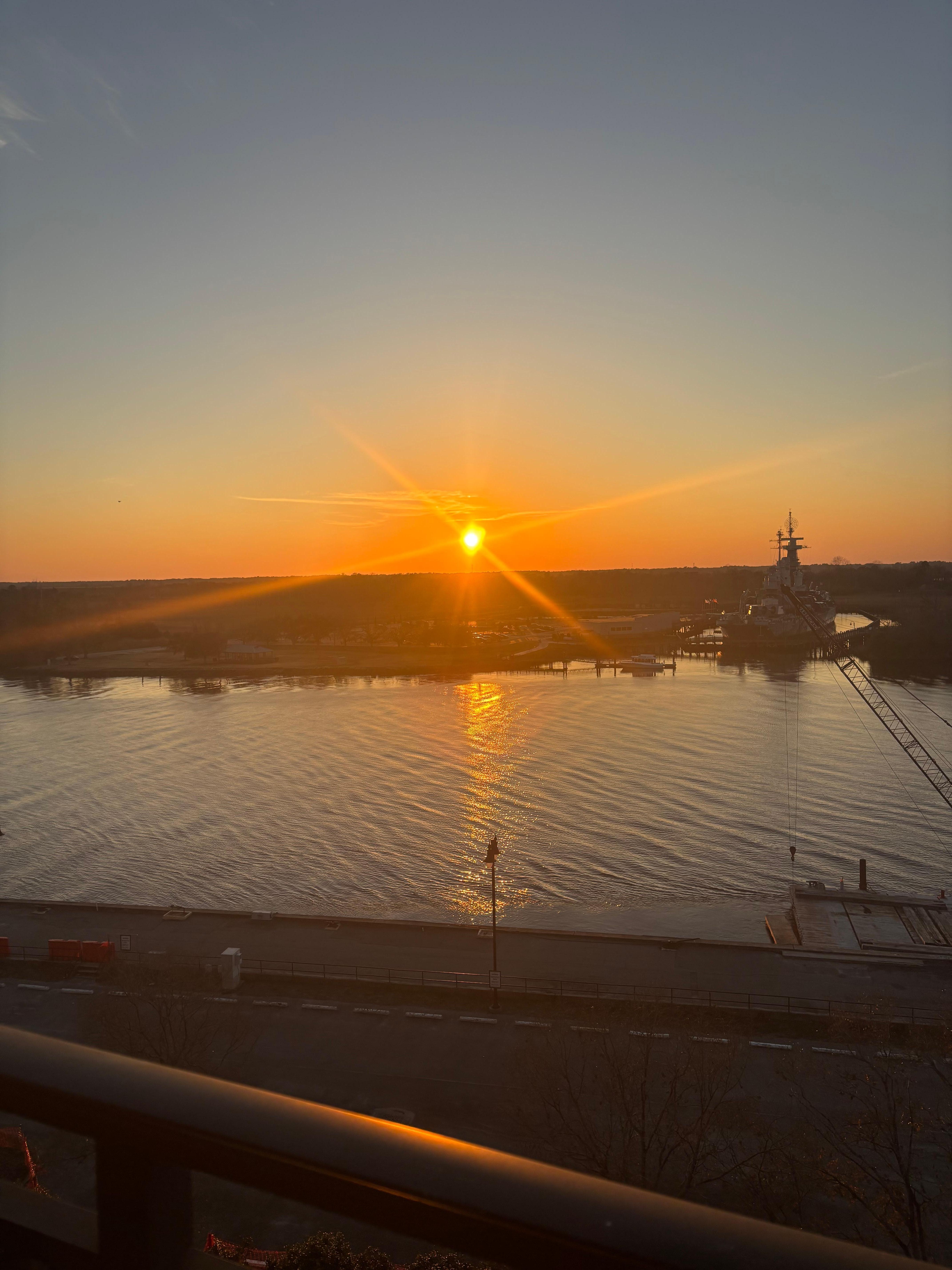 Sunset from the balcony