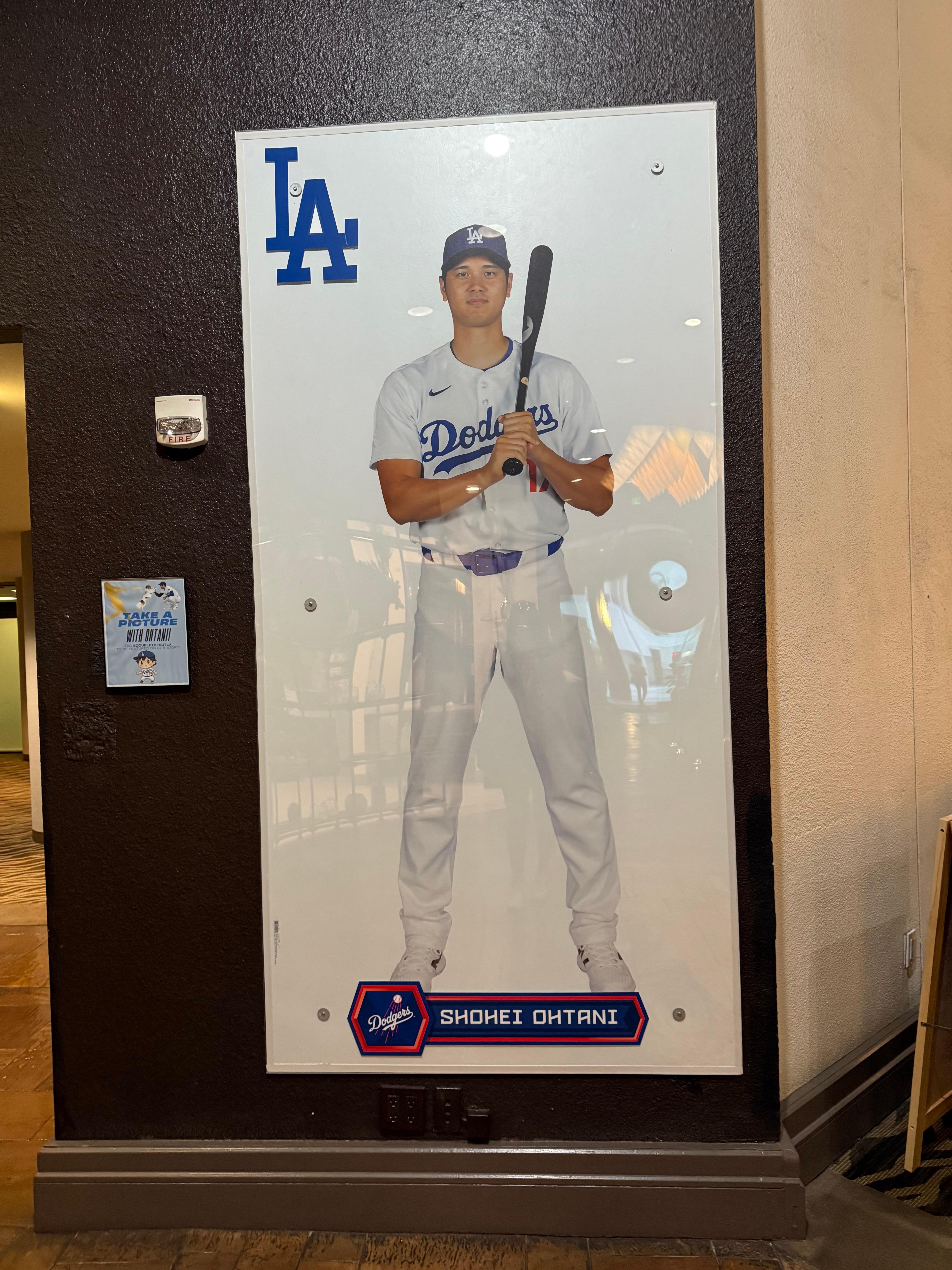 ロビーにある大谷さん