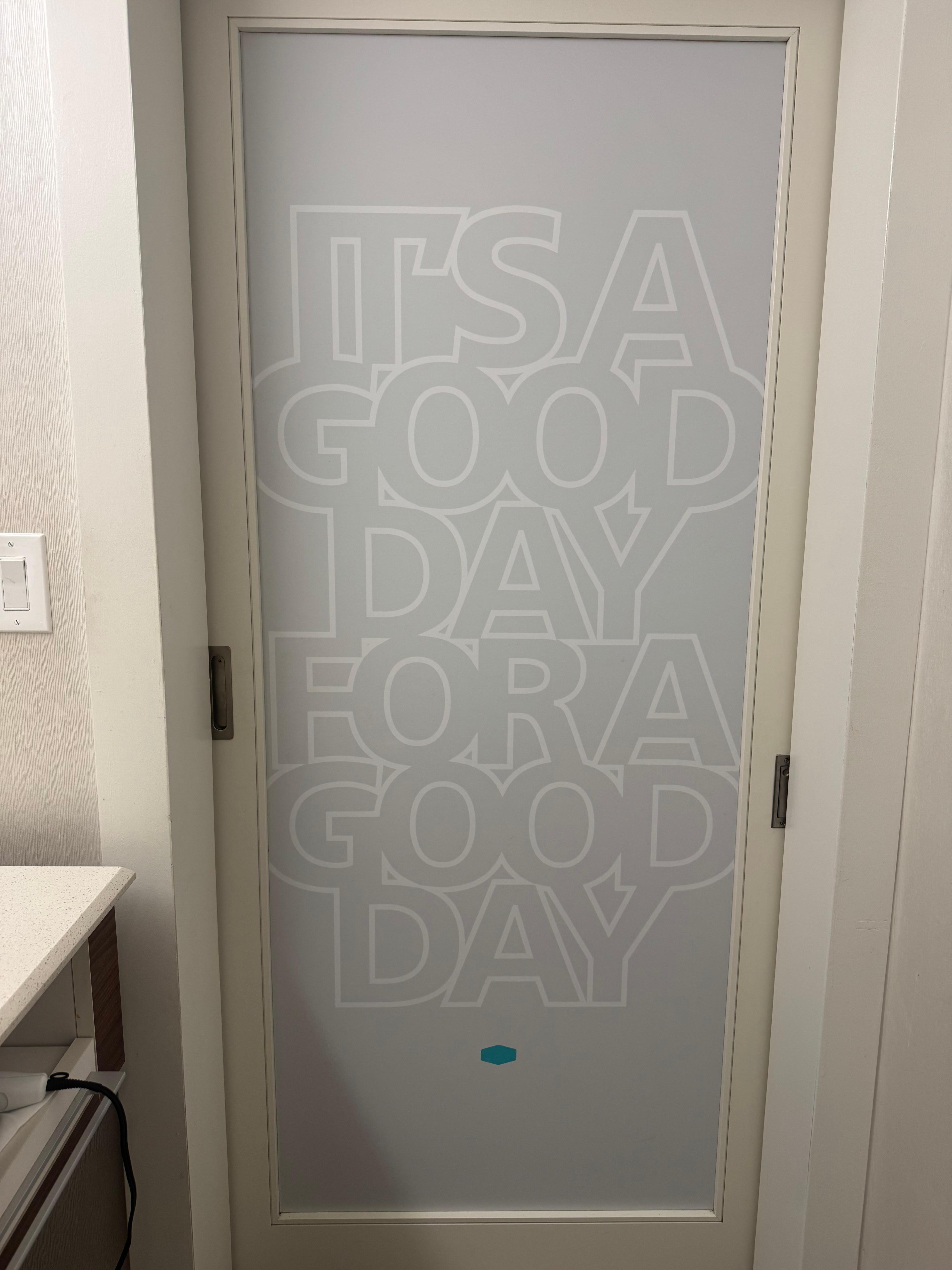 Bathroom door
