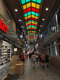 The hotel is right next to the Nishiki market! Huge plus.