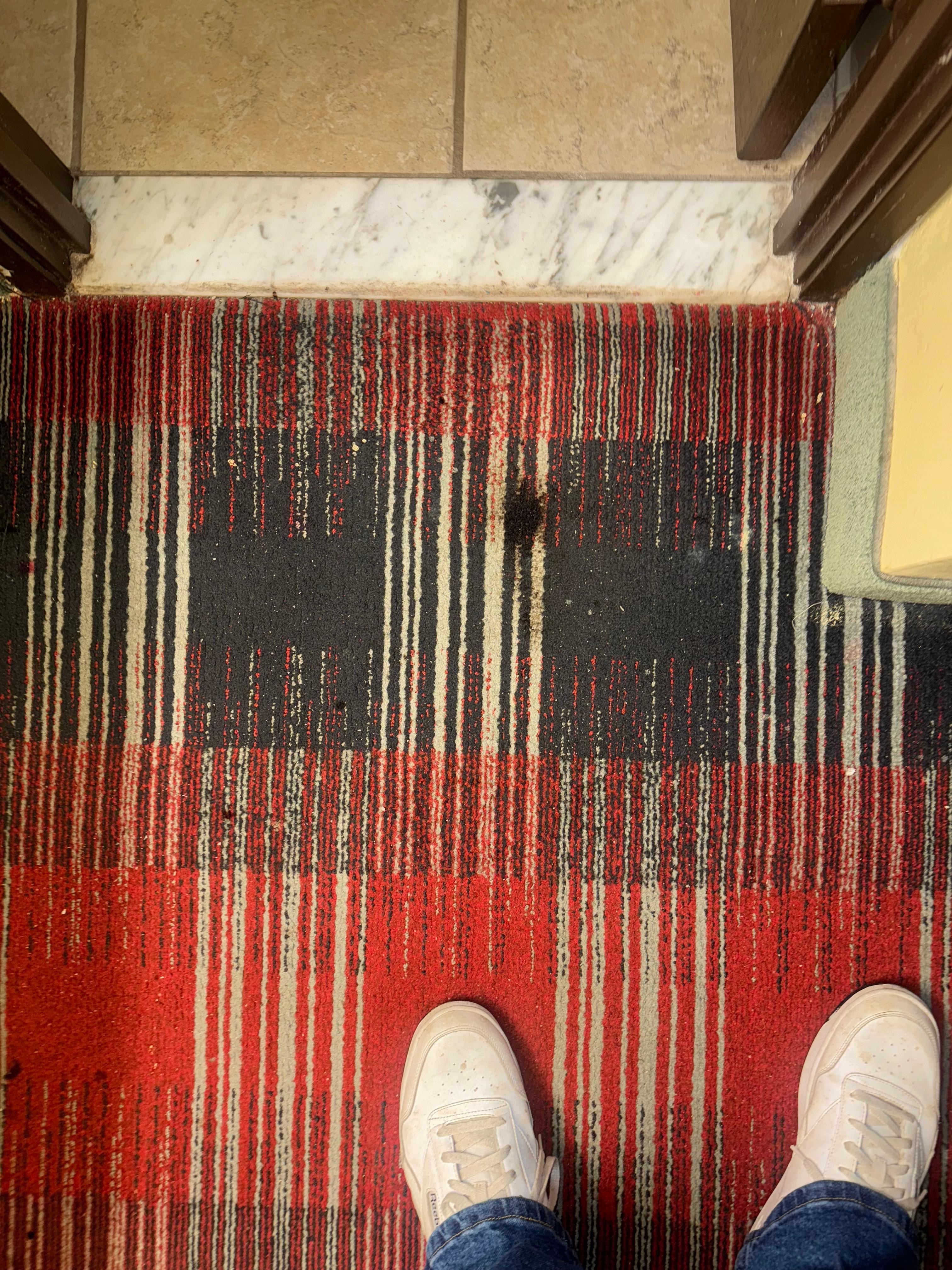 Stains on floor