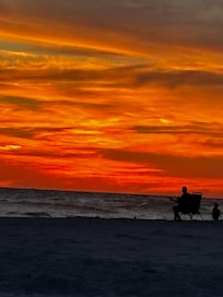 Sunset at the beach on our last day!