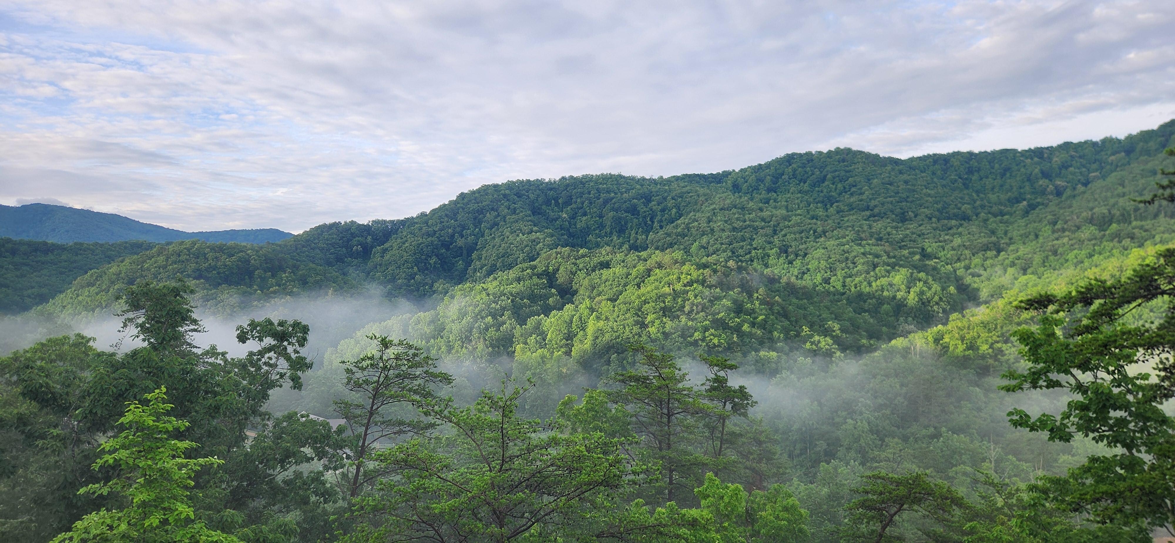 Smoky mountains from the deck