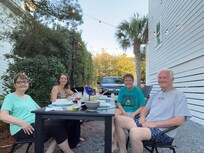 Dinner out back