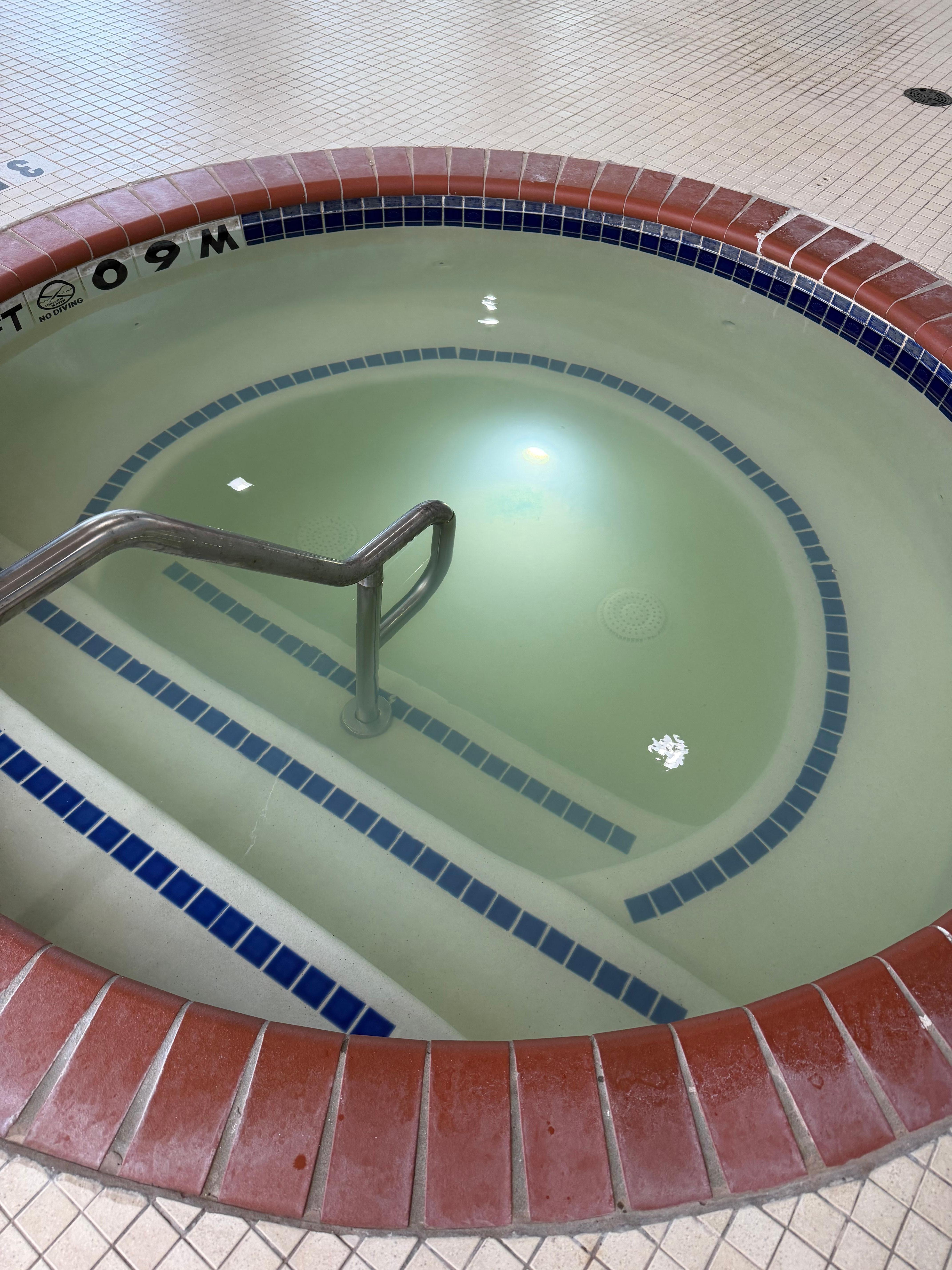 Not-so-hot tub was also dirty.