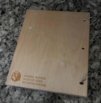 Cool wooden binder made locally