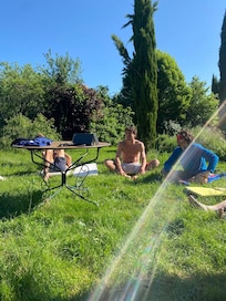 En attente de la séance de yoga/pilates