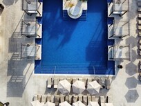One of the more quiet pools on the grounds