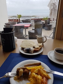 Ausblick beim Frühstück