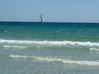 Sitting on the beach
