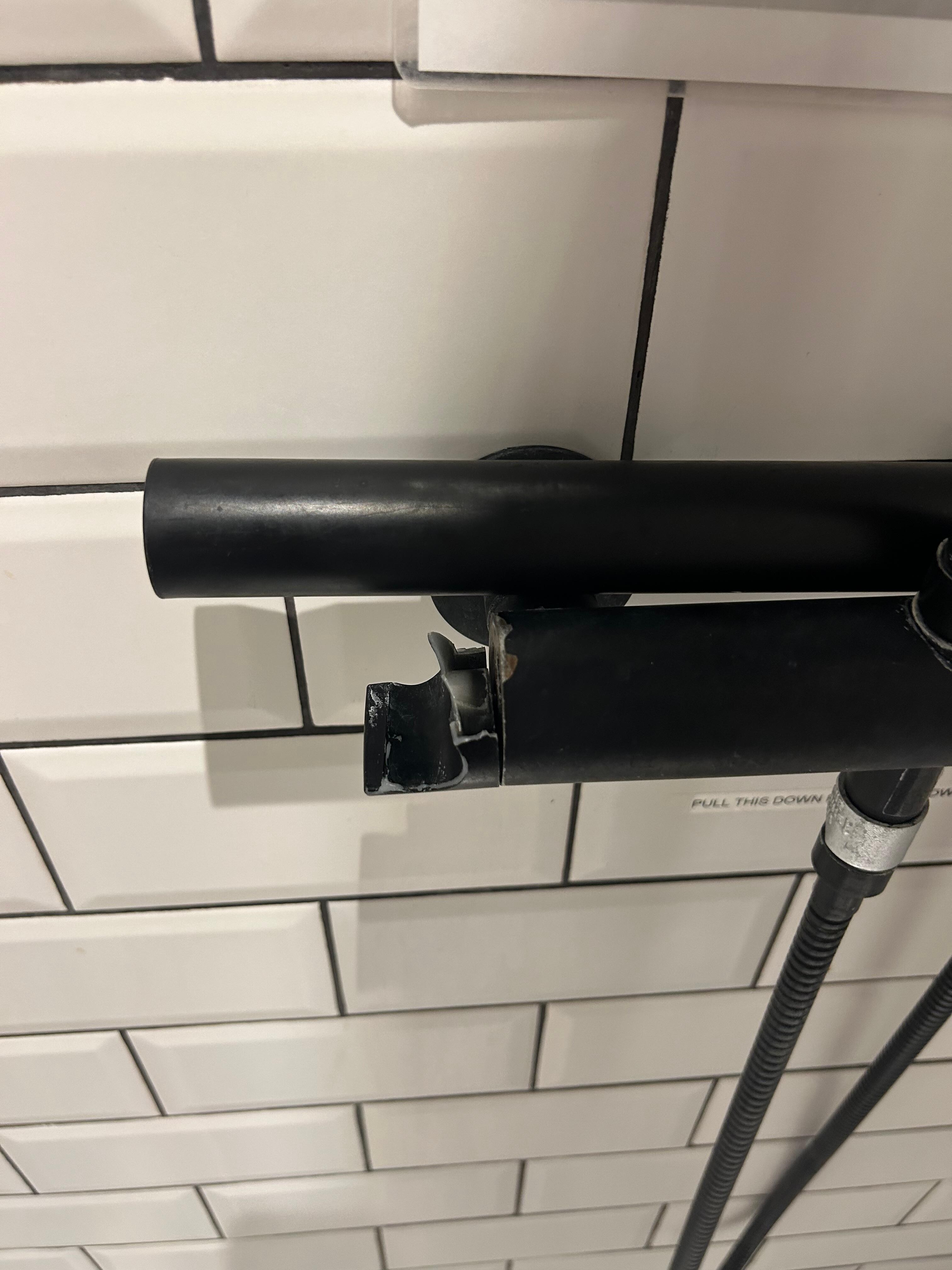 Broken shower handle