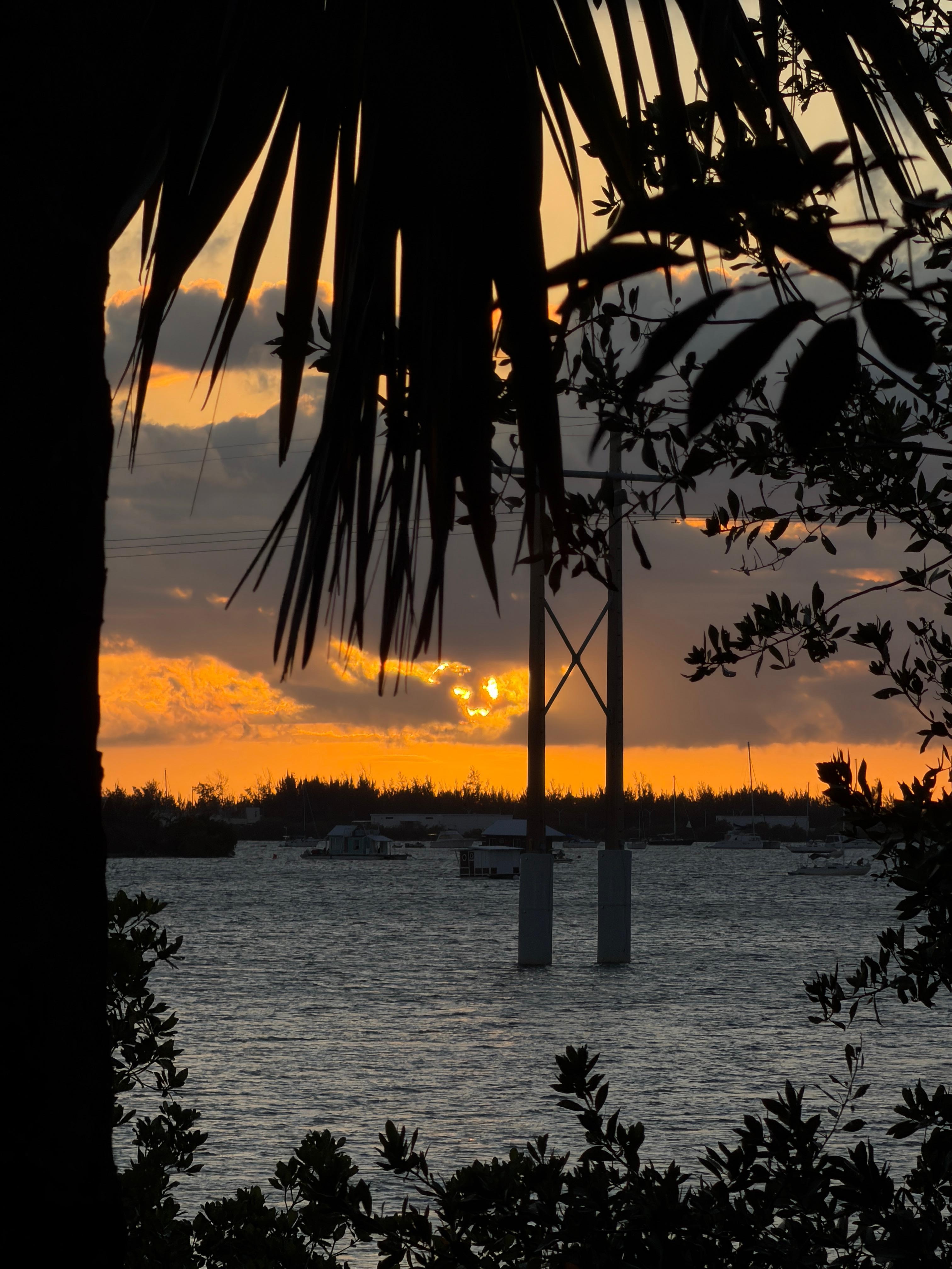 Sunset view from balcony 