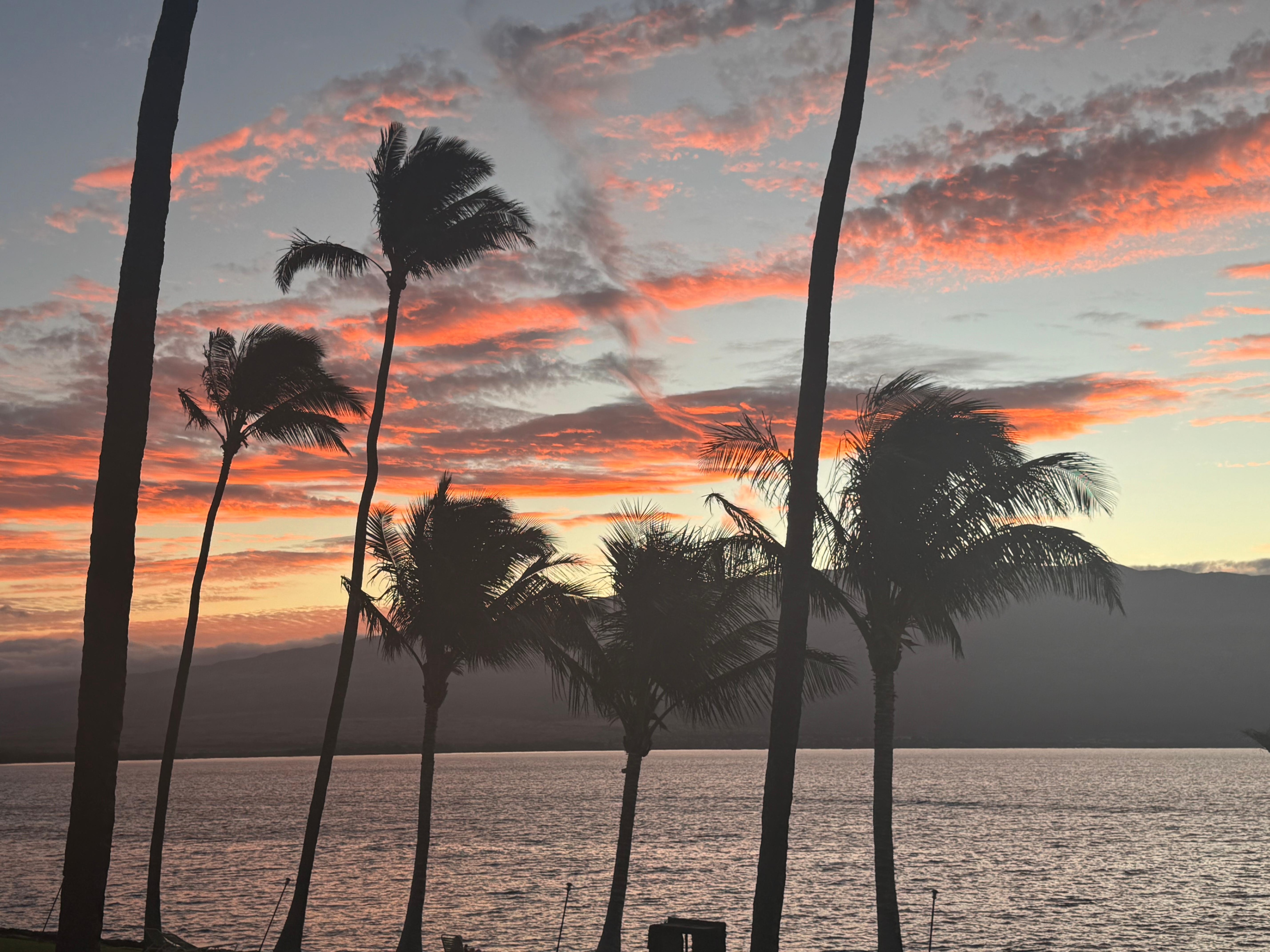 Sunrise view from patio 