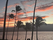 Sunrise view from patio