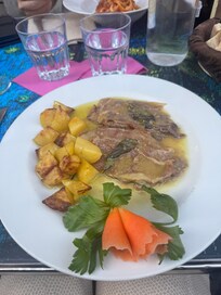 Dinner at Le Tavernelle. Nice walk away from hotel