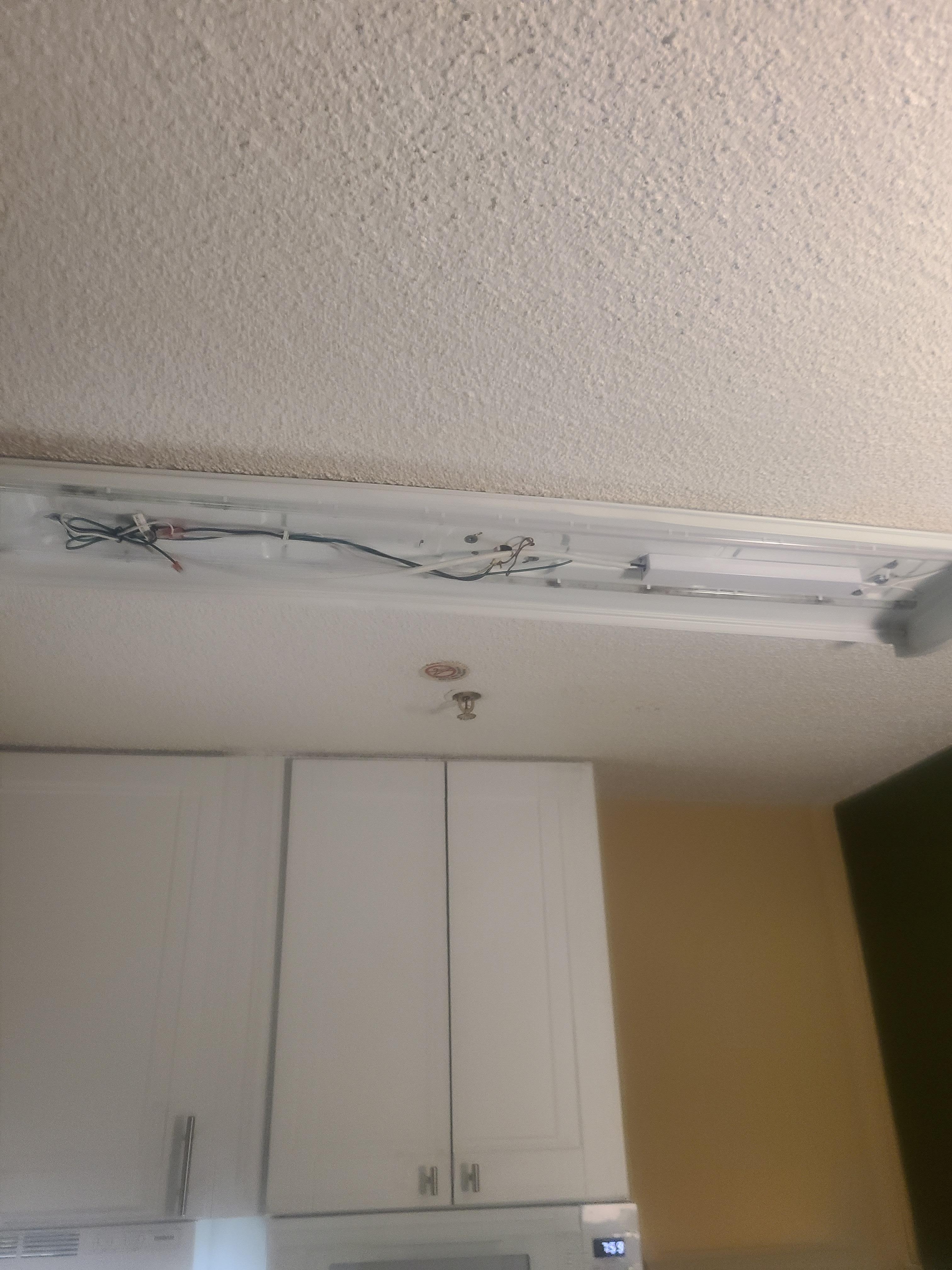 broken ceiling light