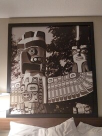 Duncan is the city of totems. My son was tickled happy and all the totems he was able to take pictures of here.