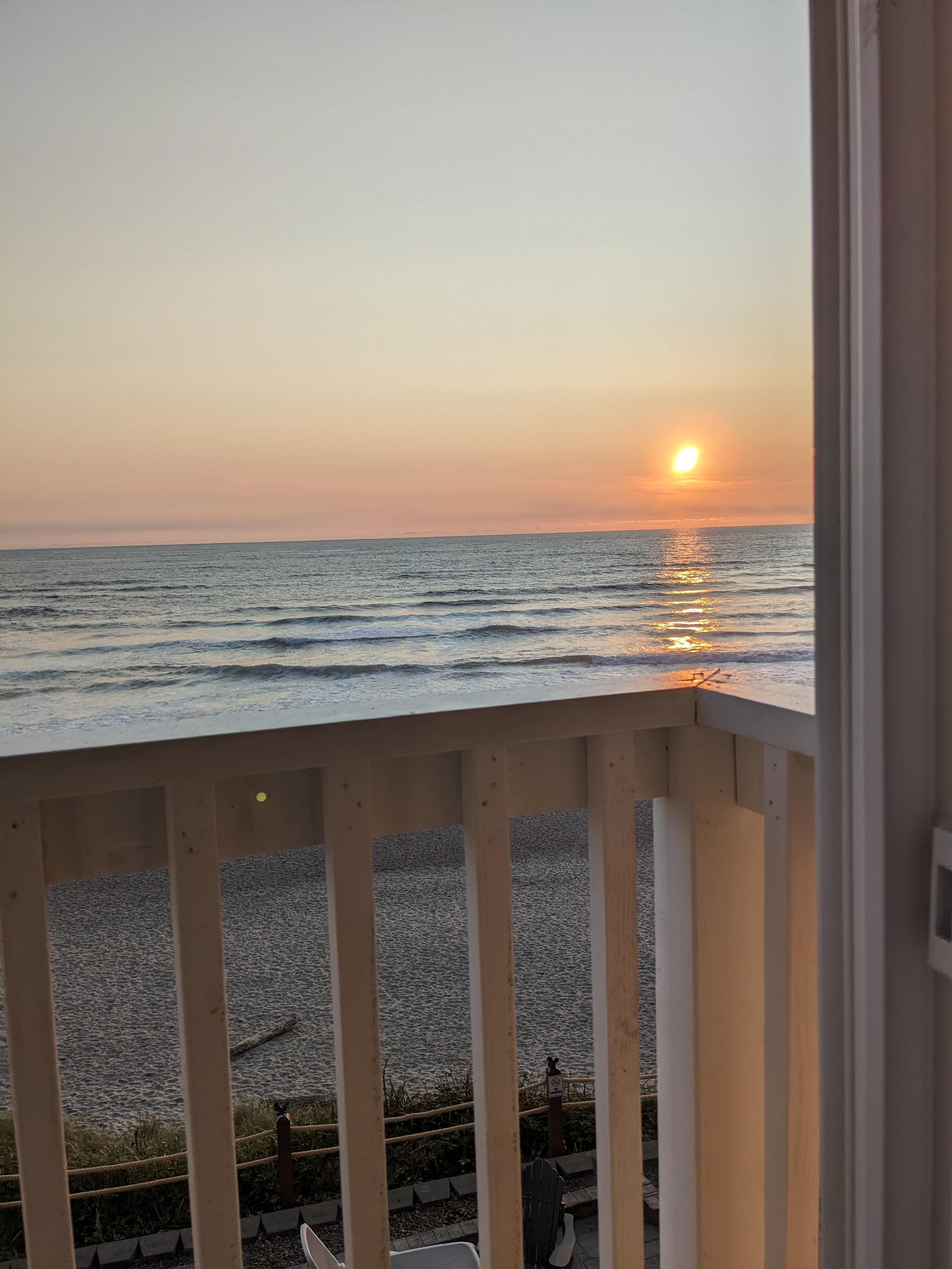 Beautiful view from our balcony!