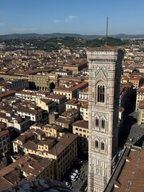 View of the city from the top of the Duomo