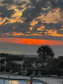 Sunrise from the deck was a meaningful experience.