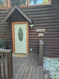 The comfy cozy view of the front porch