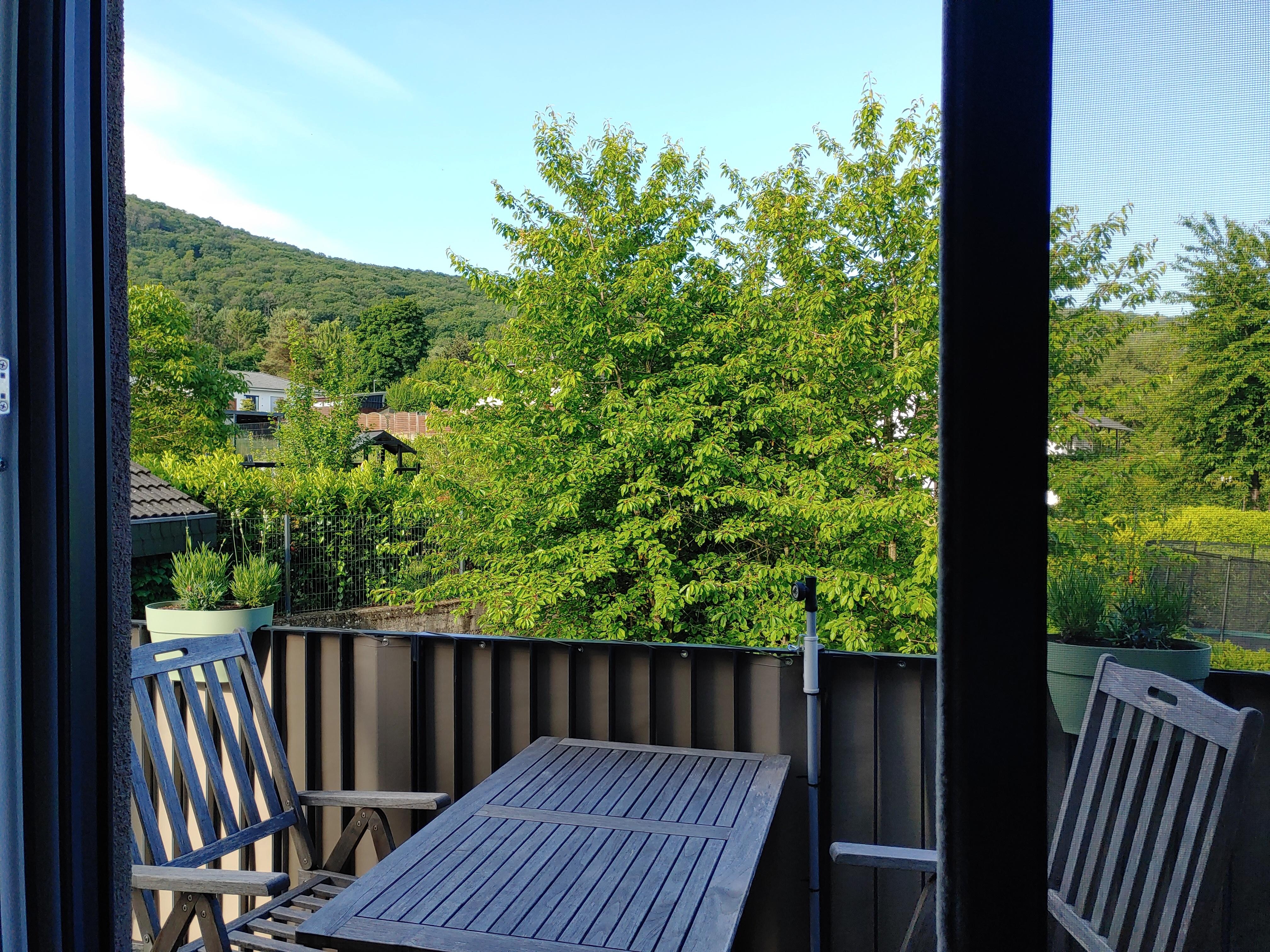 Blick auf den Balkon
