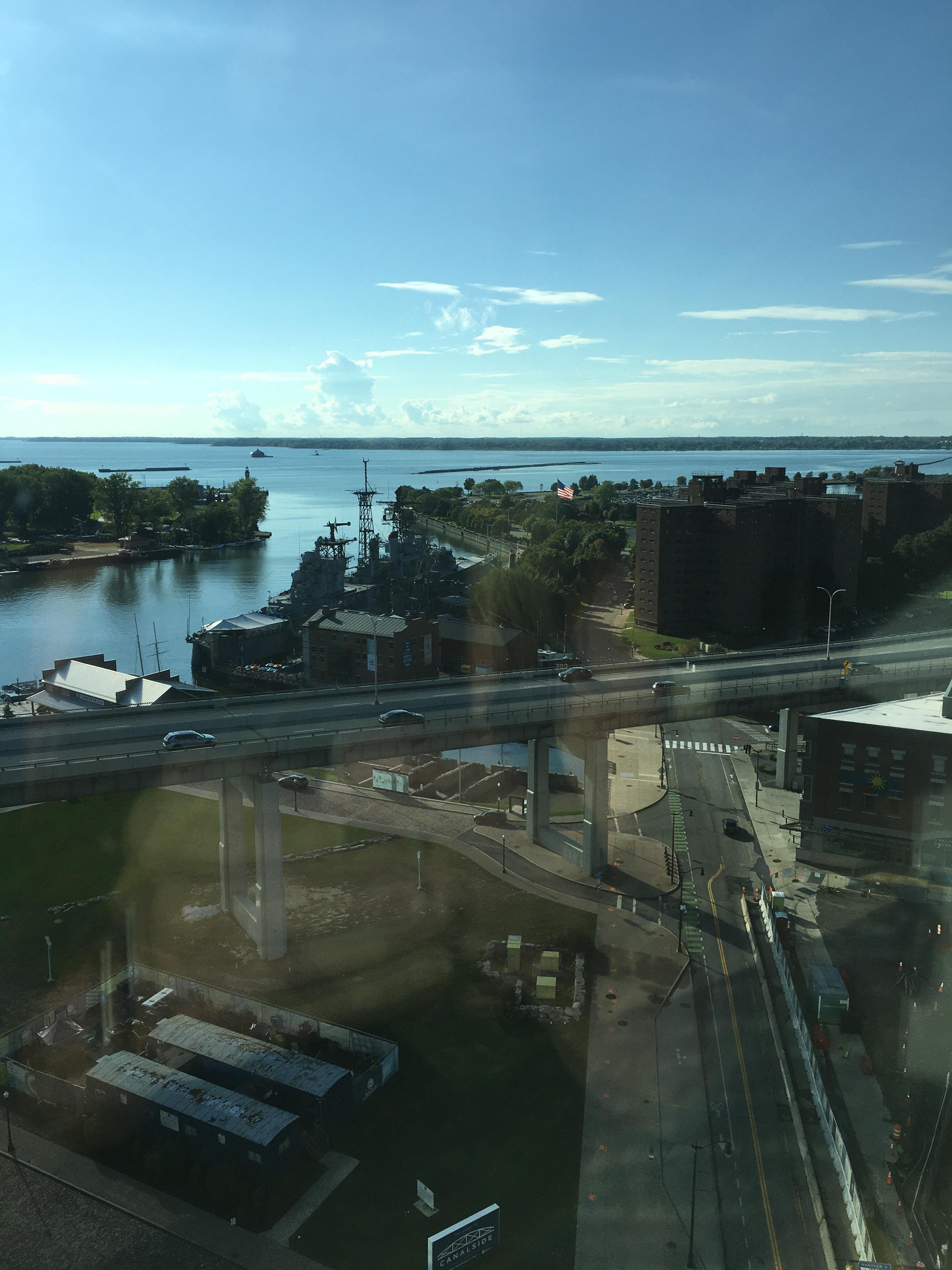 Partial harbor view