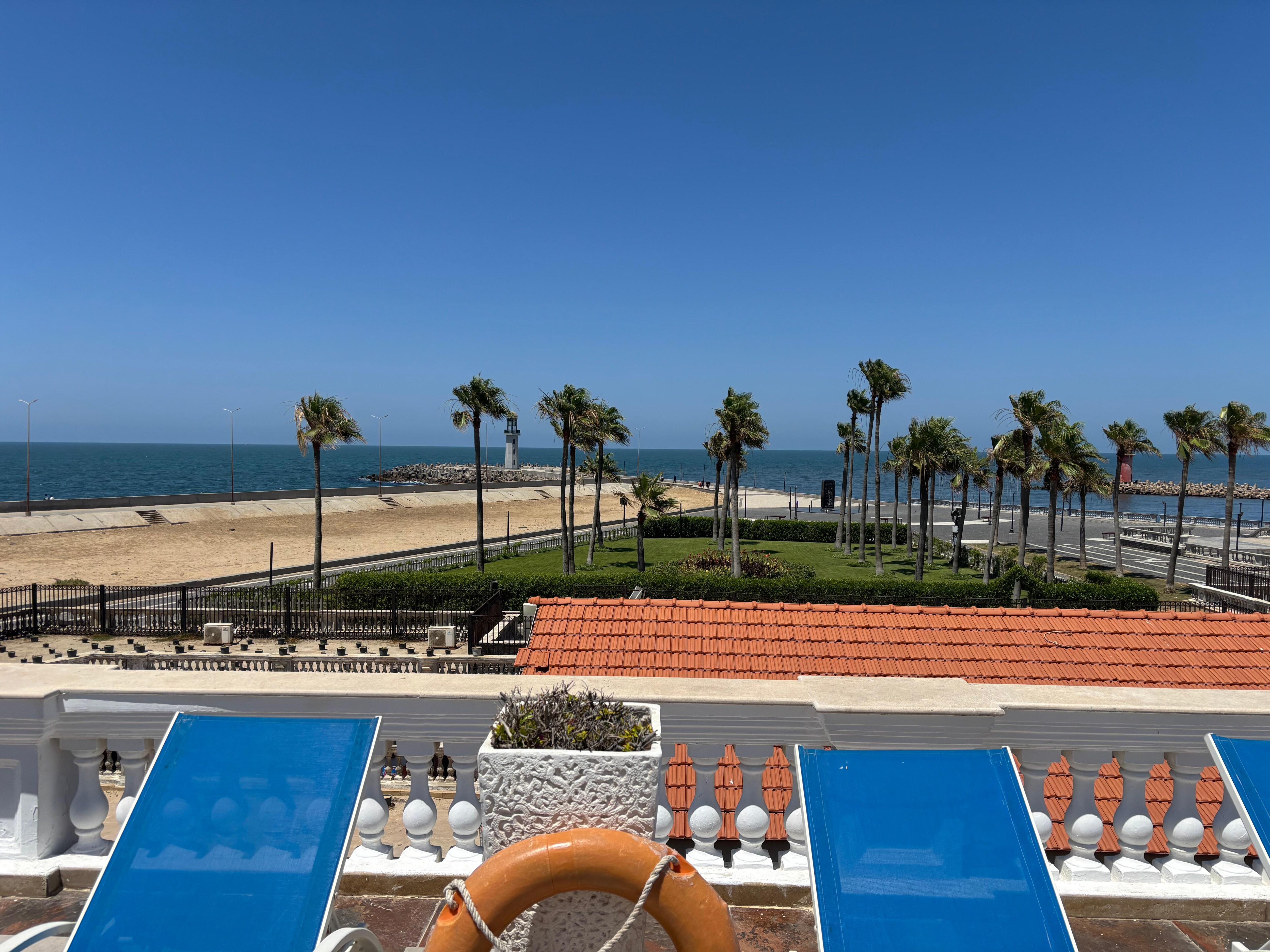 View of El Lessan from pool area 