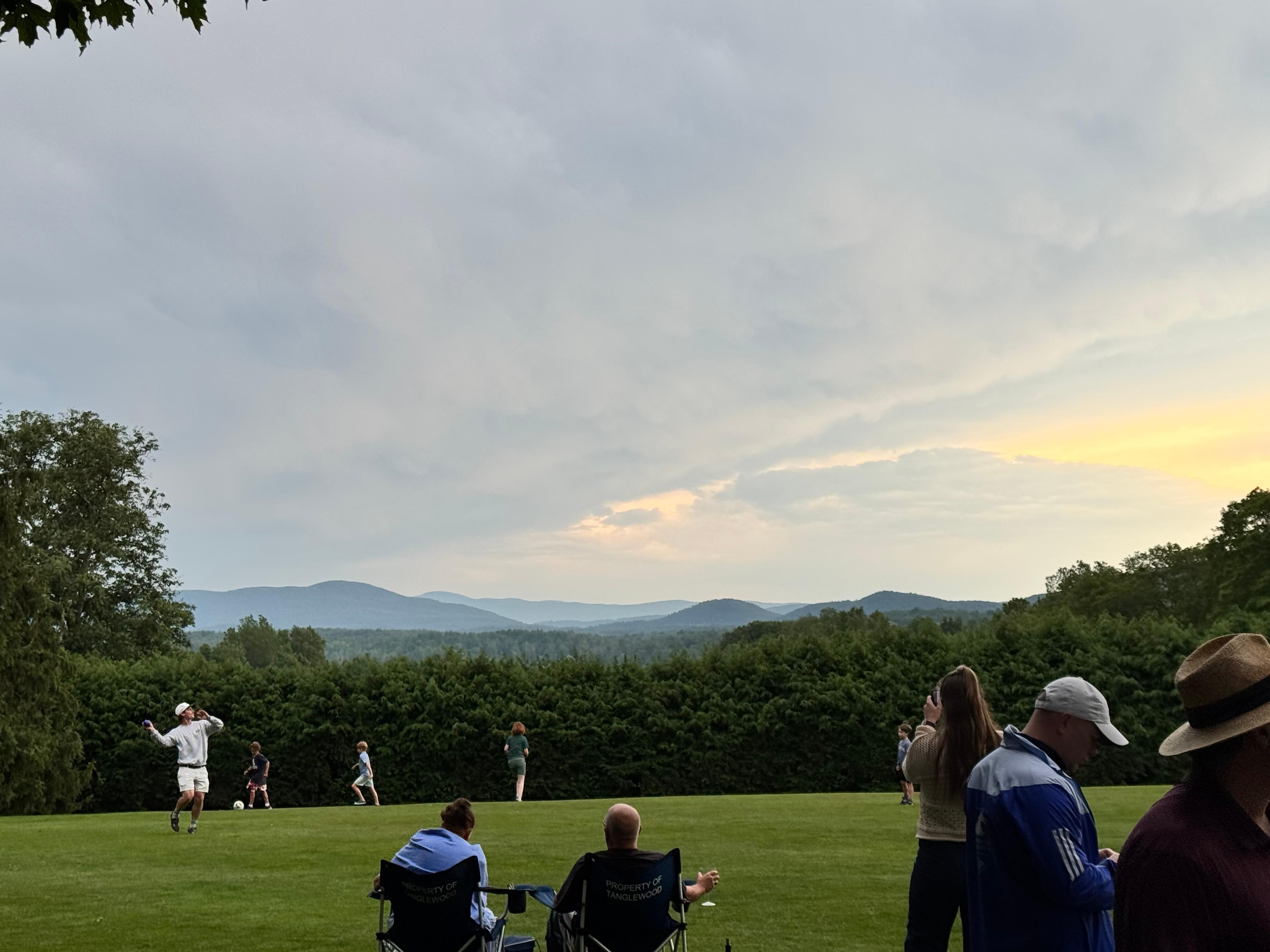 Sunset at Tanglewood