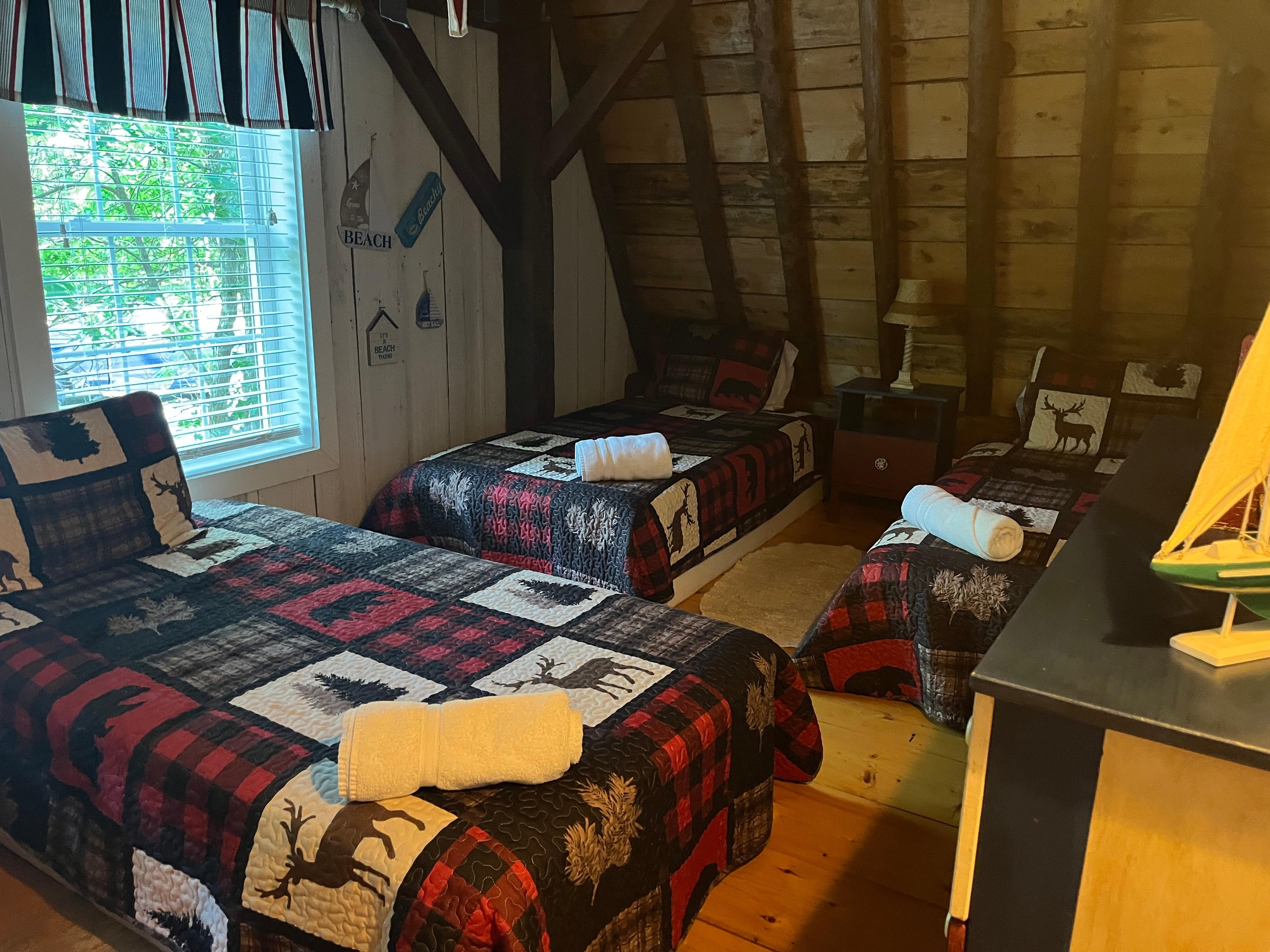 Lots of beds (my daughter slept in each one)