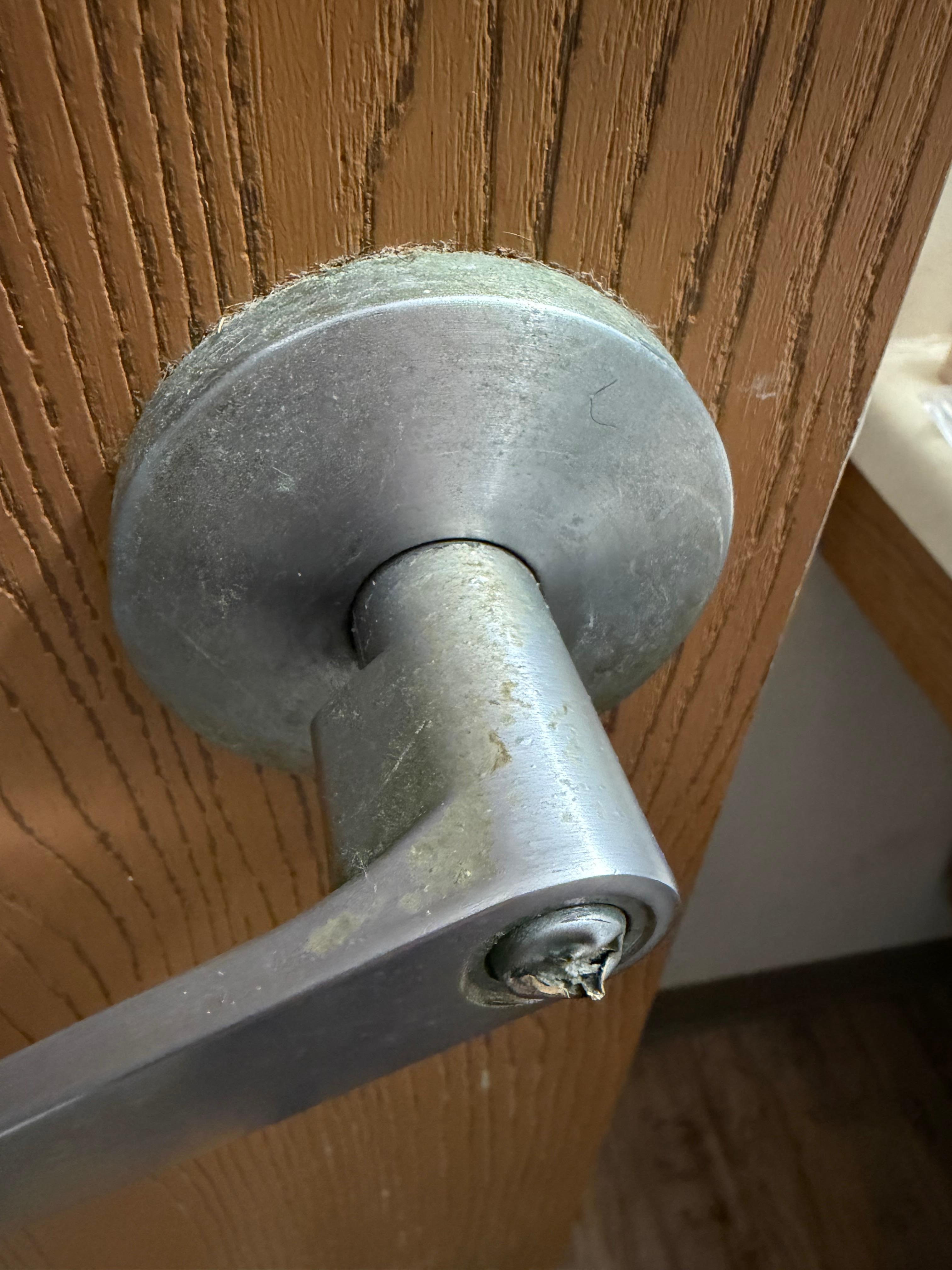 Bathroom lock and unclean handle