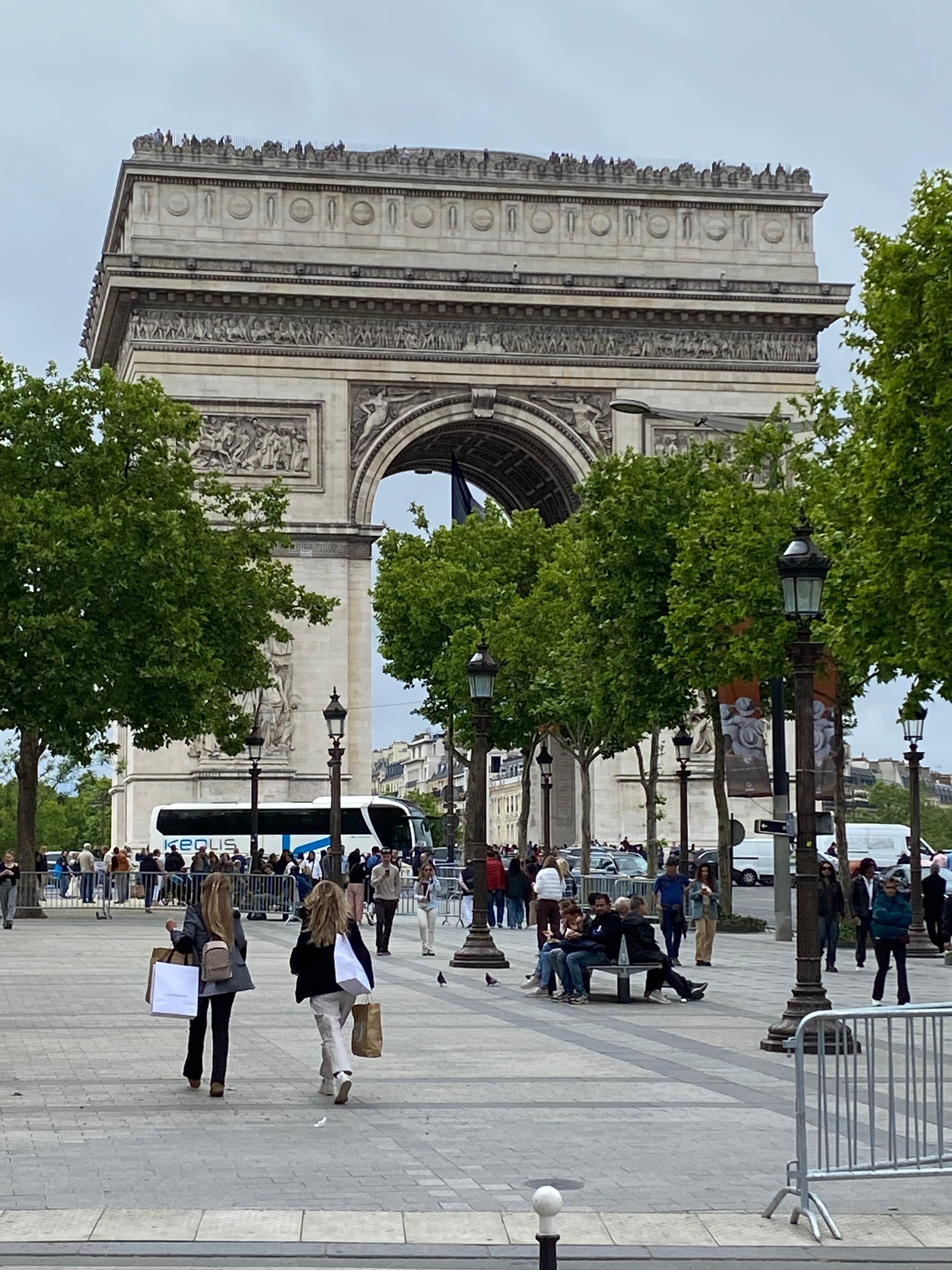 Walk to the Arc de Triomphe
