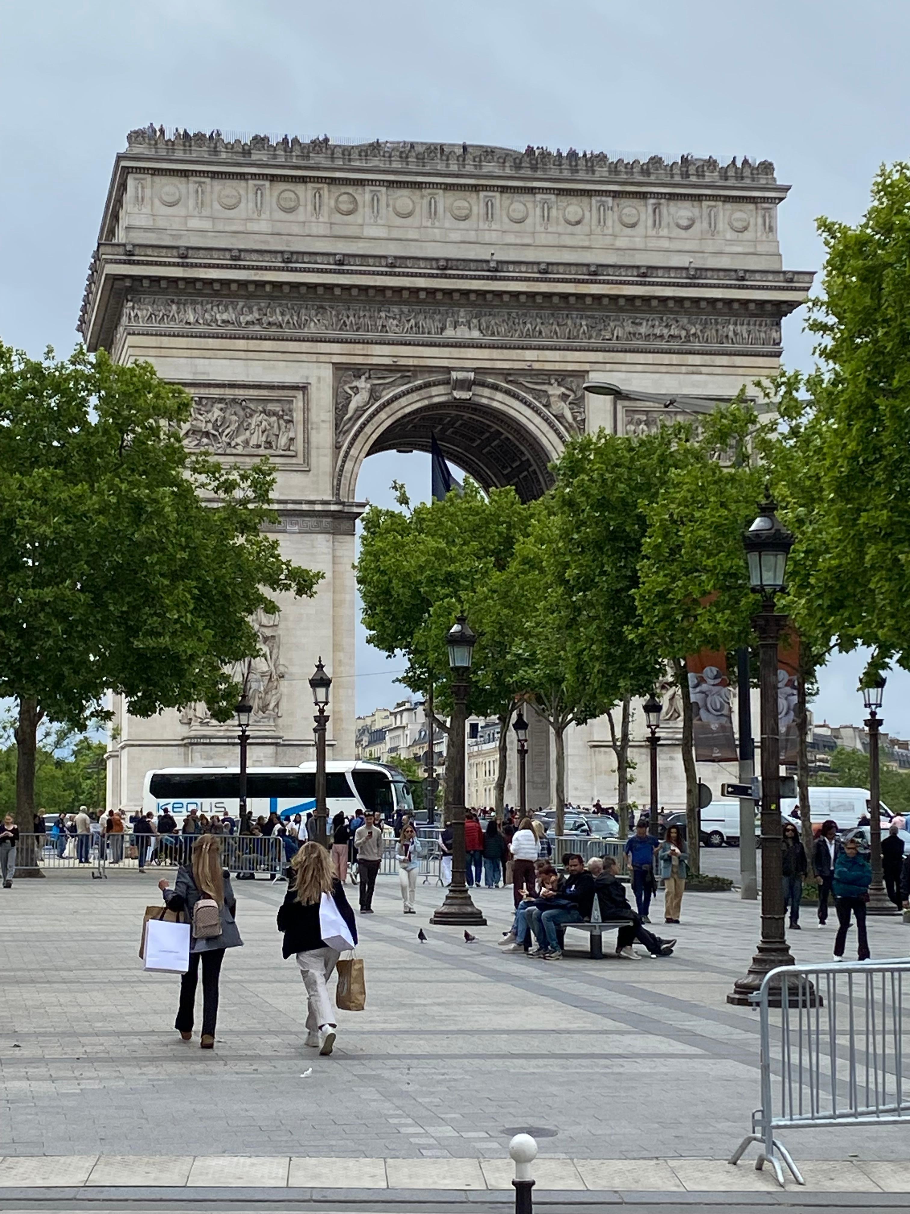 Walk to the Arc de Triomphe
