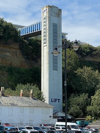 Cliff lift a short walk away