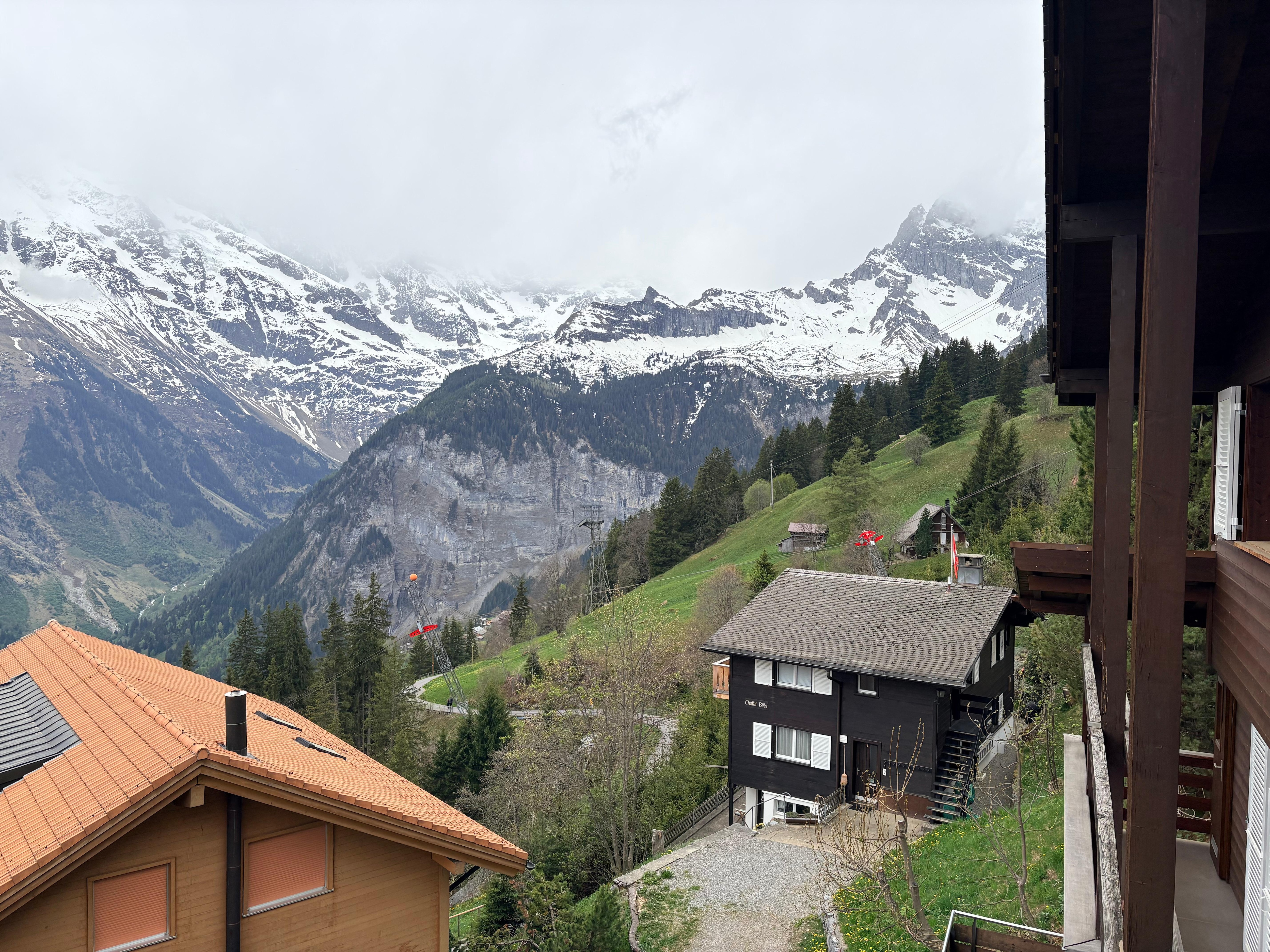 View from the balcony. 