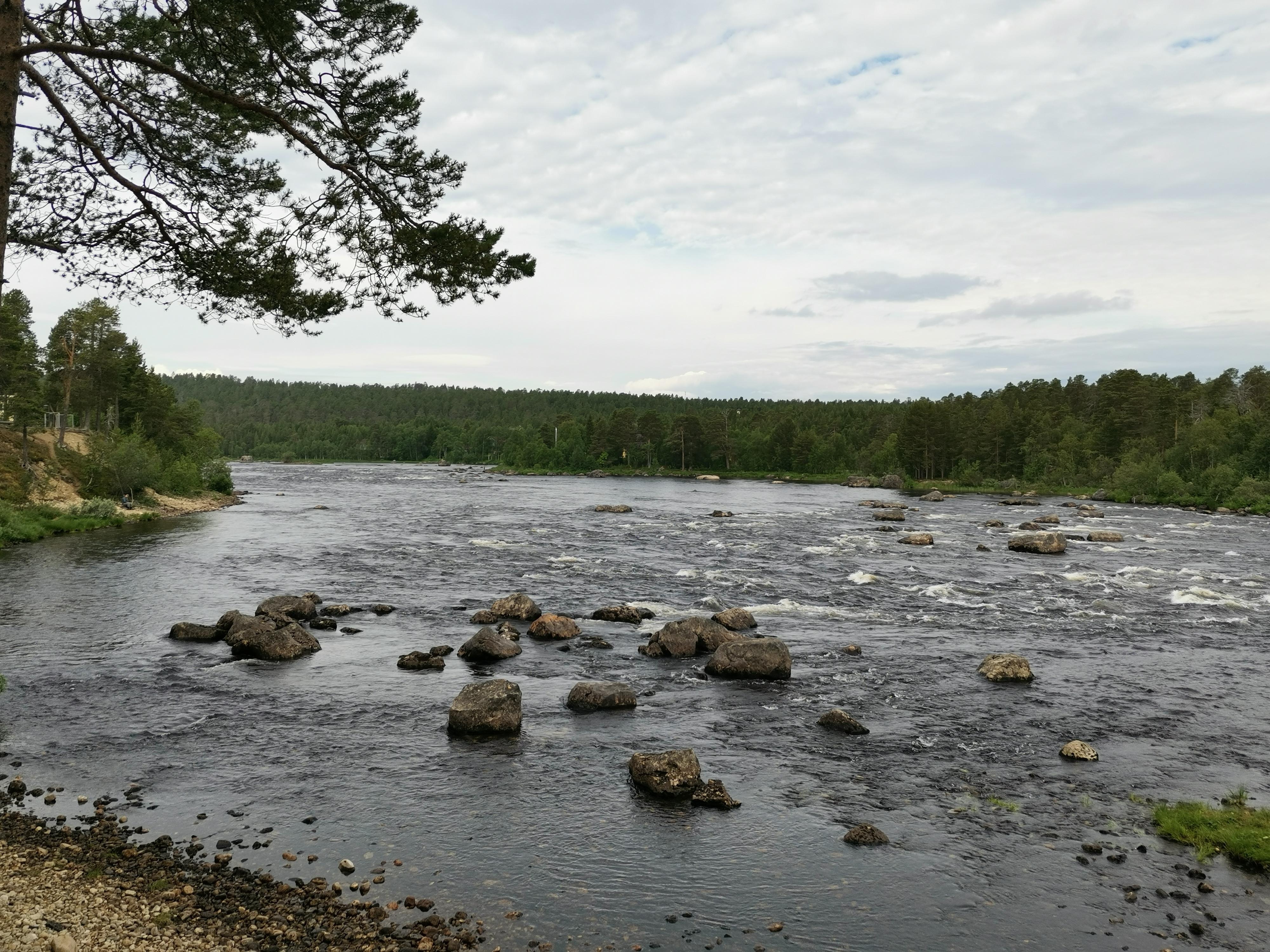 Elven som rant forbi. 