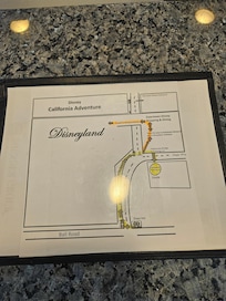 Shows how close you were to be able to walk to the entry to Disneyland.