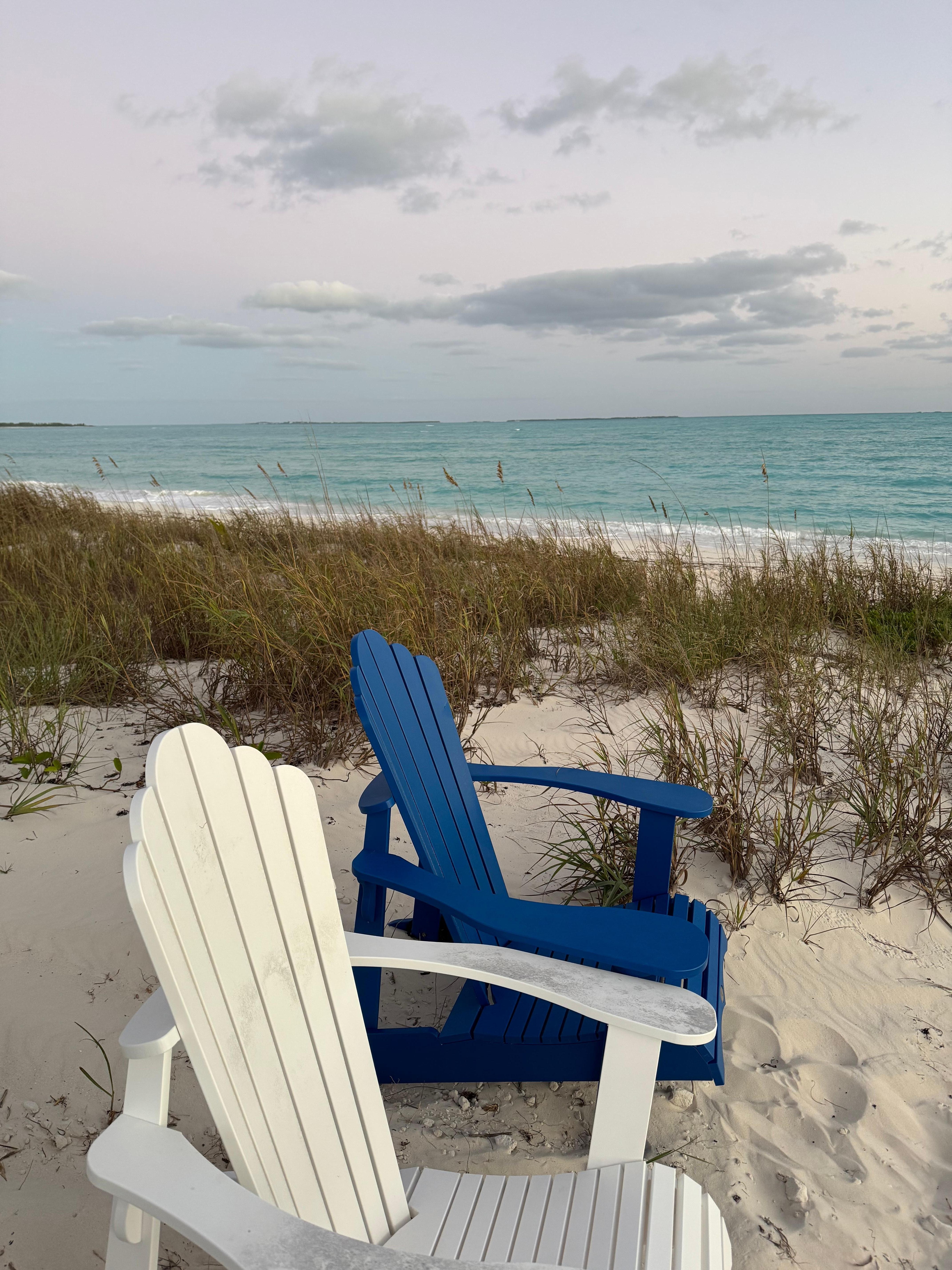 A private path to the dune with chairs!! 