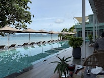Daily breakfast, with this view was a great way to start the day!
