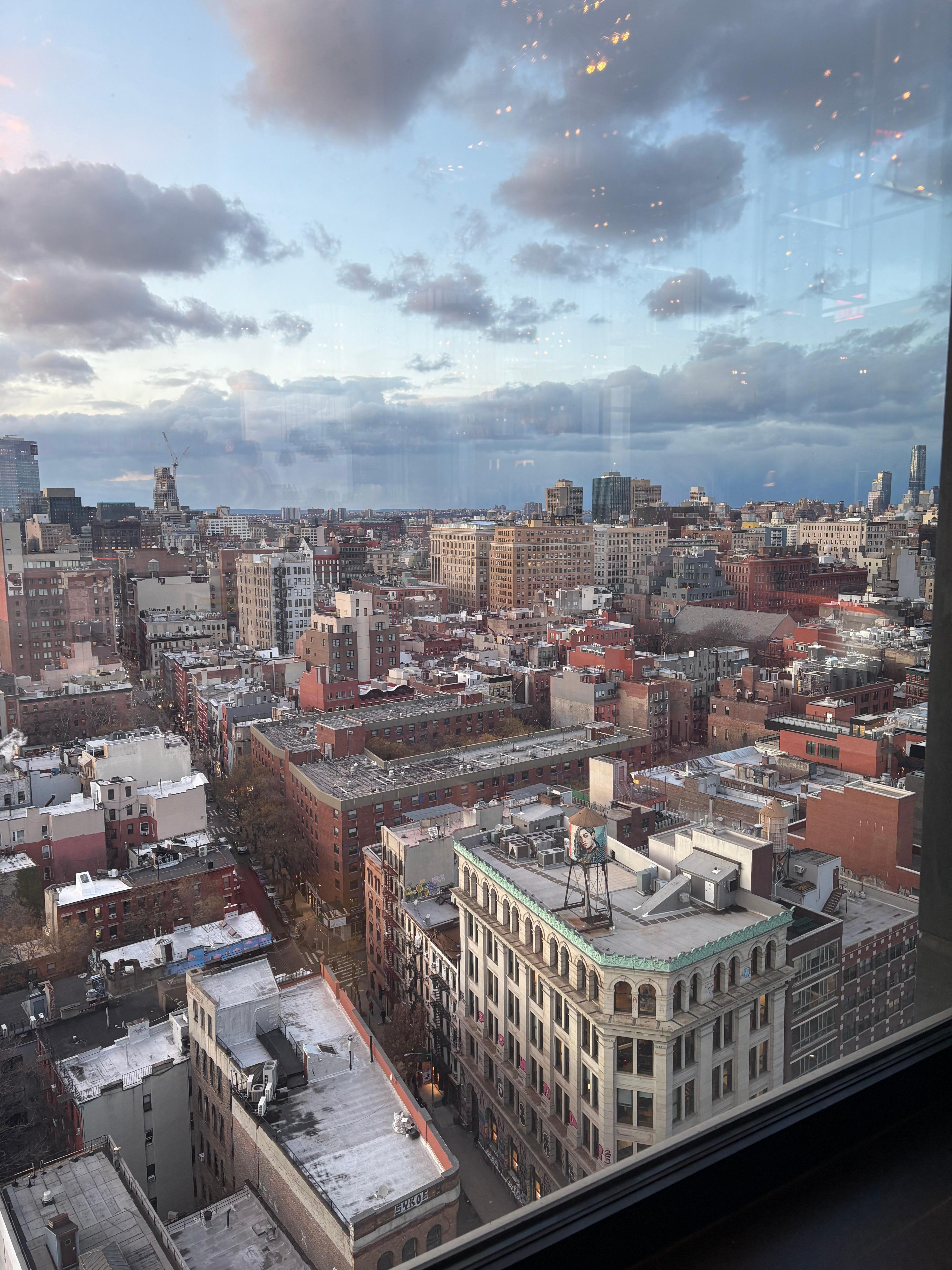 View from rooftop bar