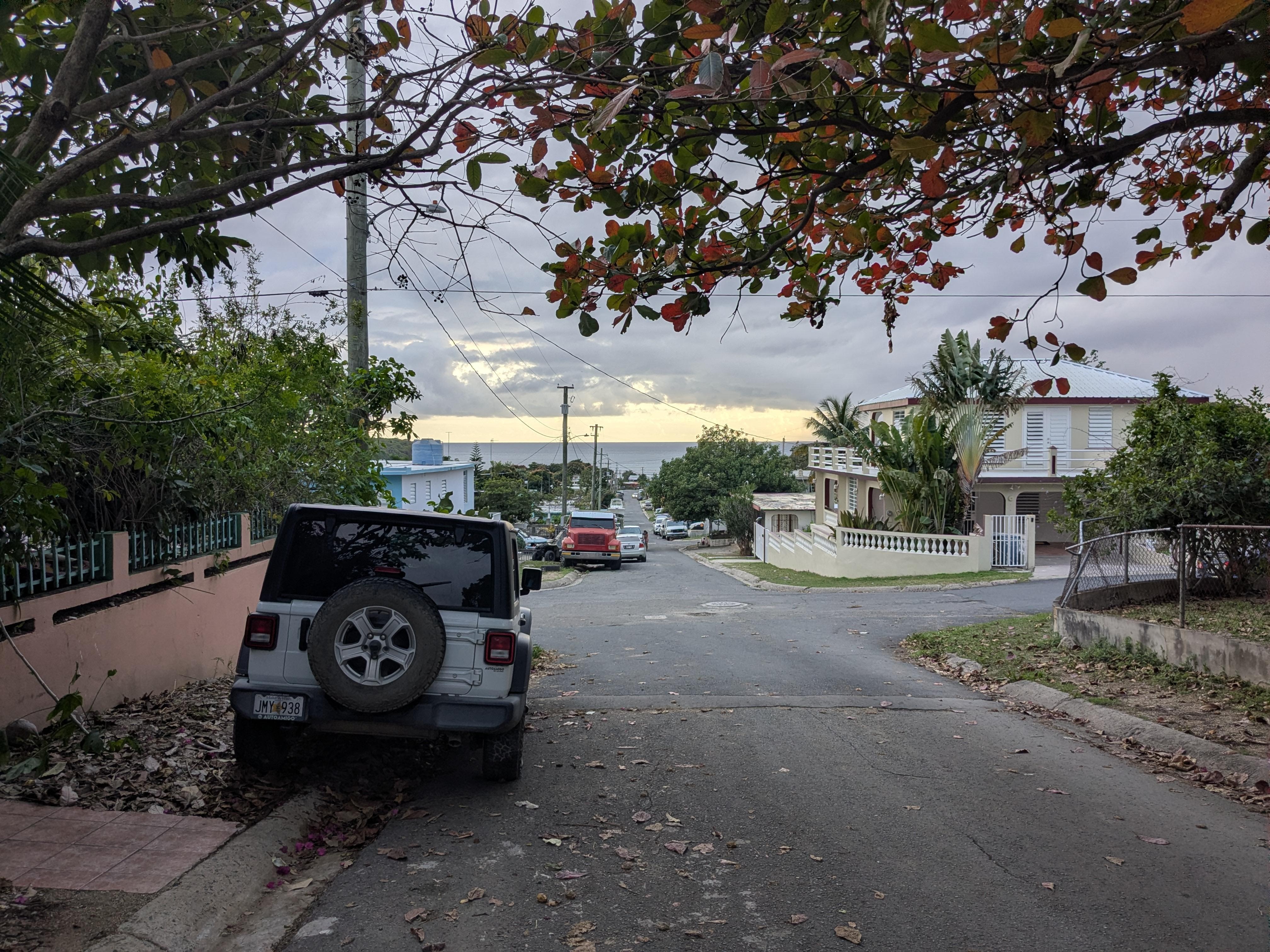 The view from outside the property. Esperanza is beautiful! 