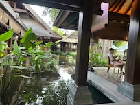 At the restaurant where we had brunch