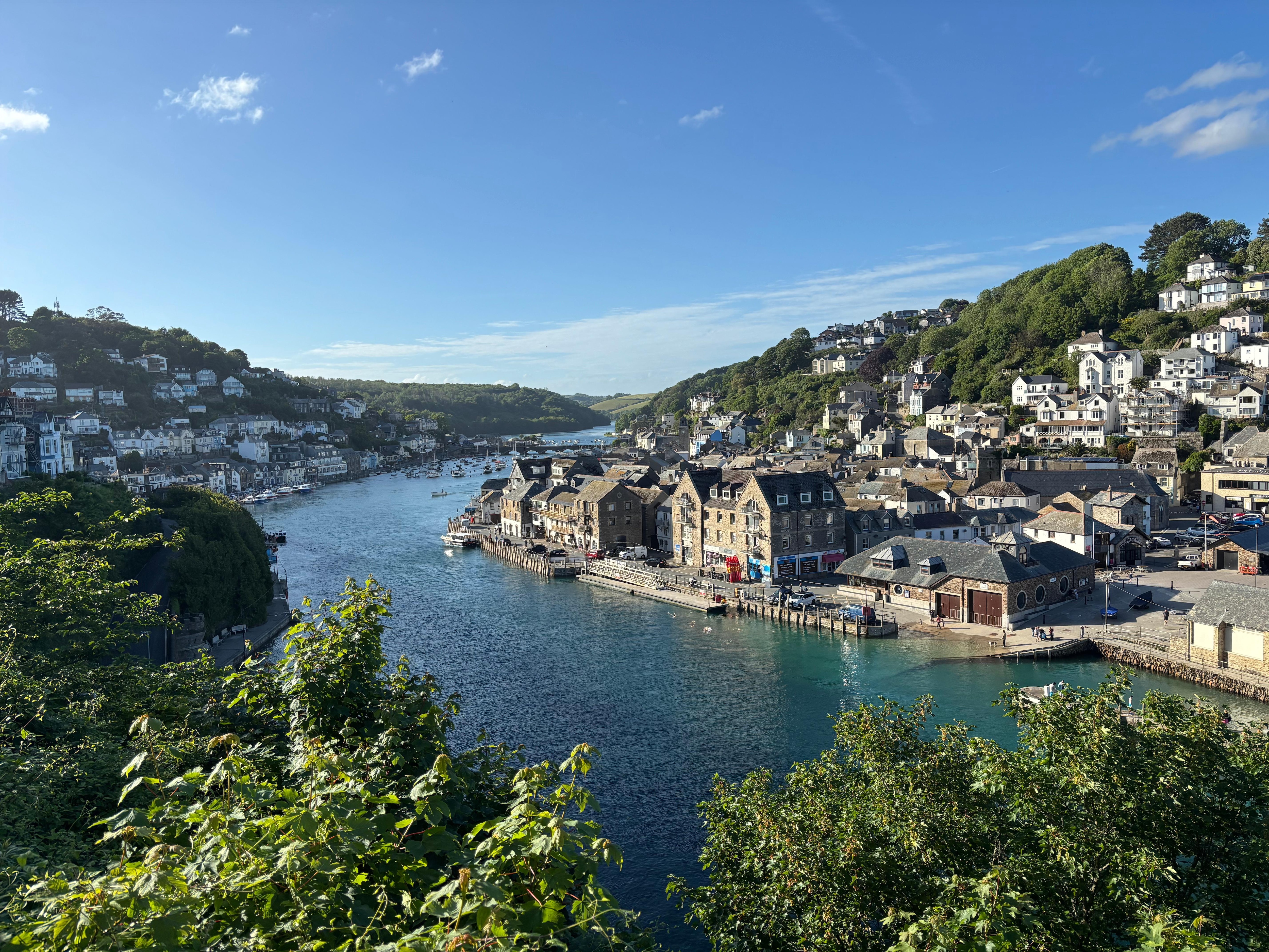 View of the town from the apartment.