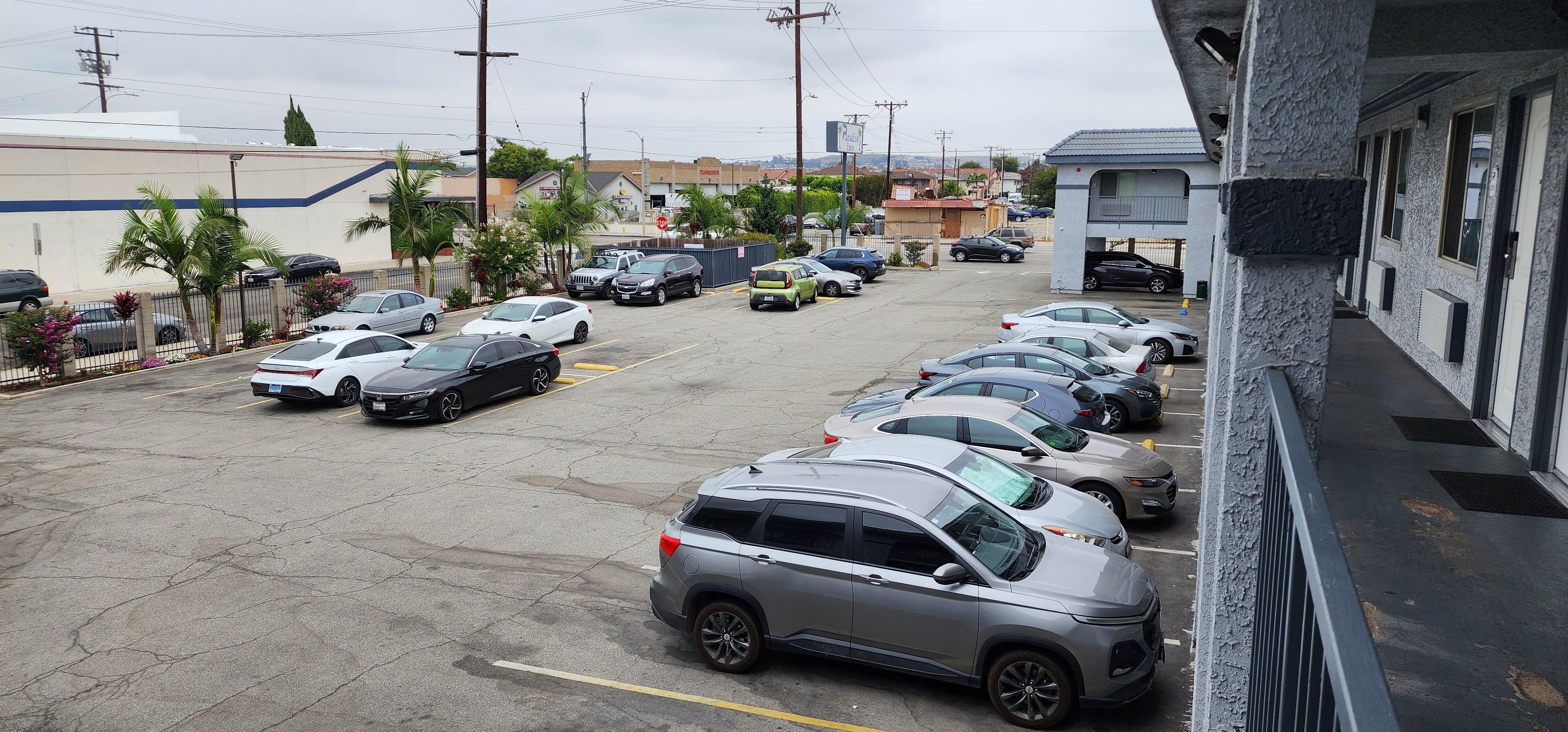 Parking lot from the second floor