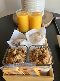 Breakfast delivered to our room!