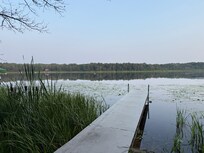 Peaceful lake view from the dock