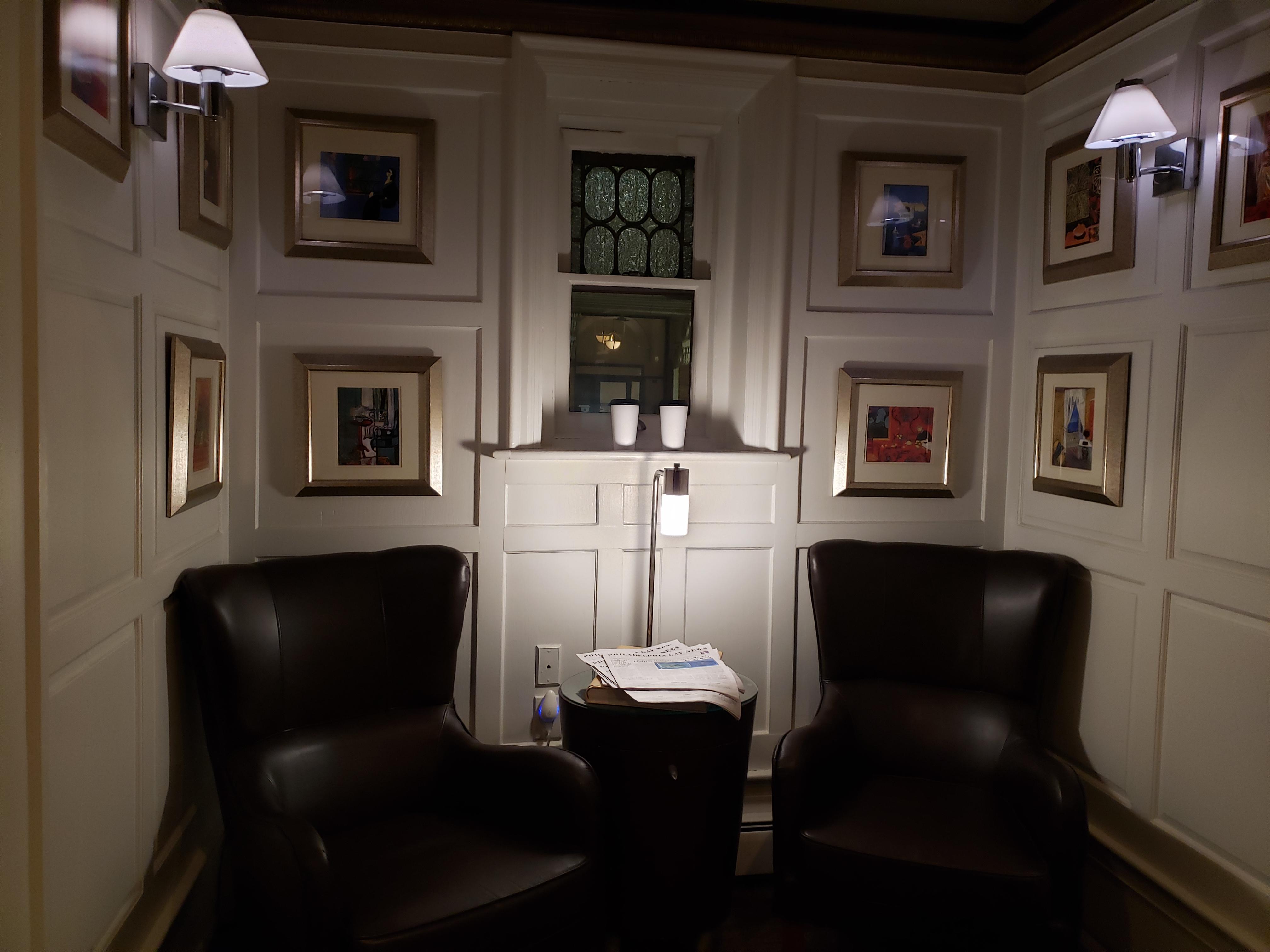 Charming sitting area in lobby