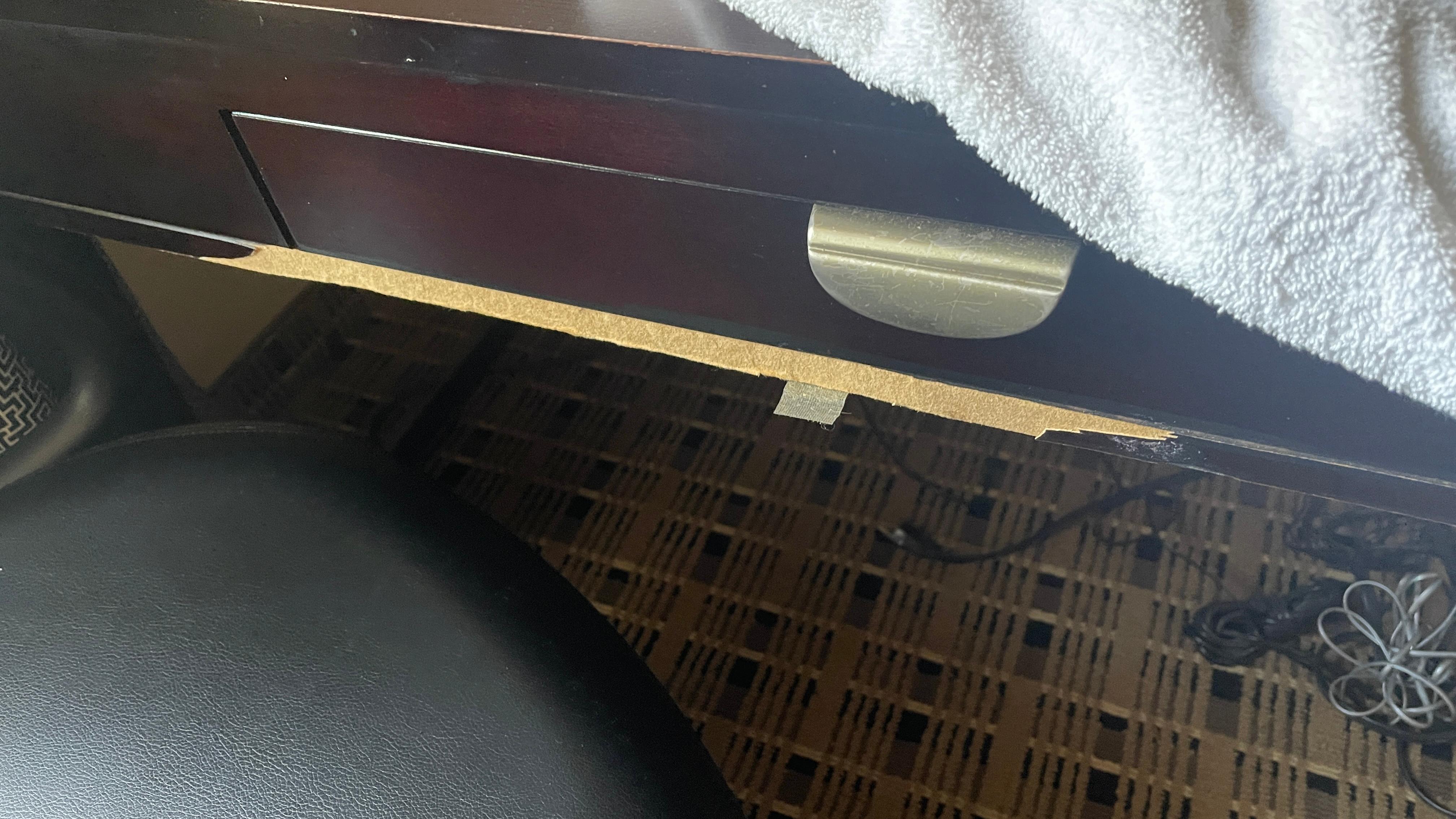 Desk damages. 